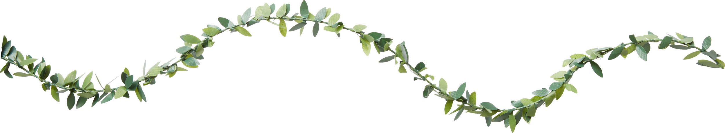 Love & Leaves Floral Hanging Wire Garland Banner Decoration, Green, 18-ft, for Wedding/Baby Shower/Bridal Shower Front_Flat