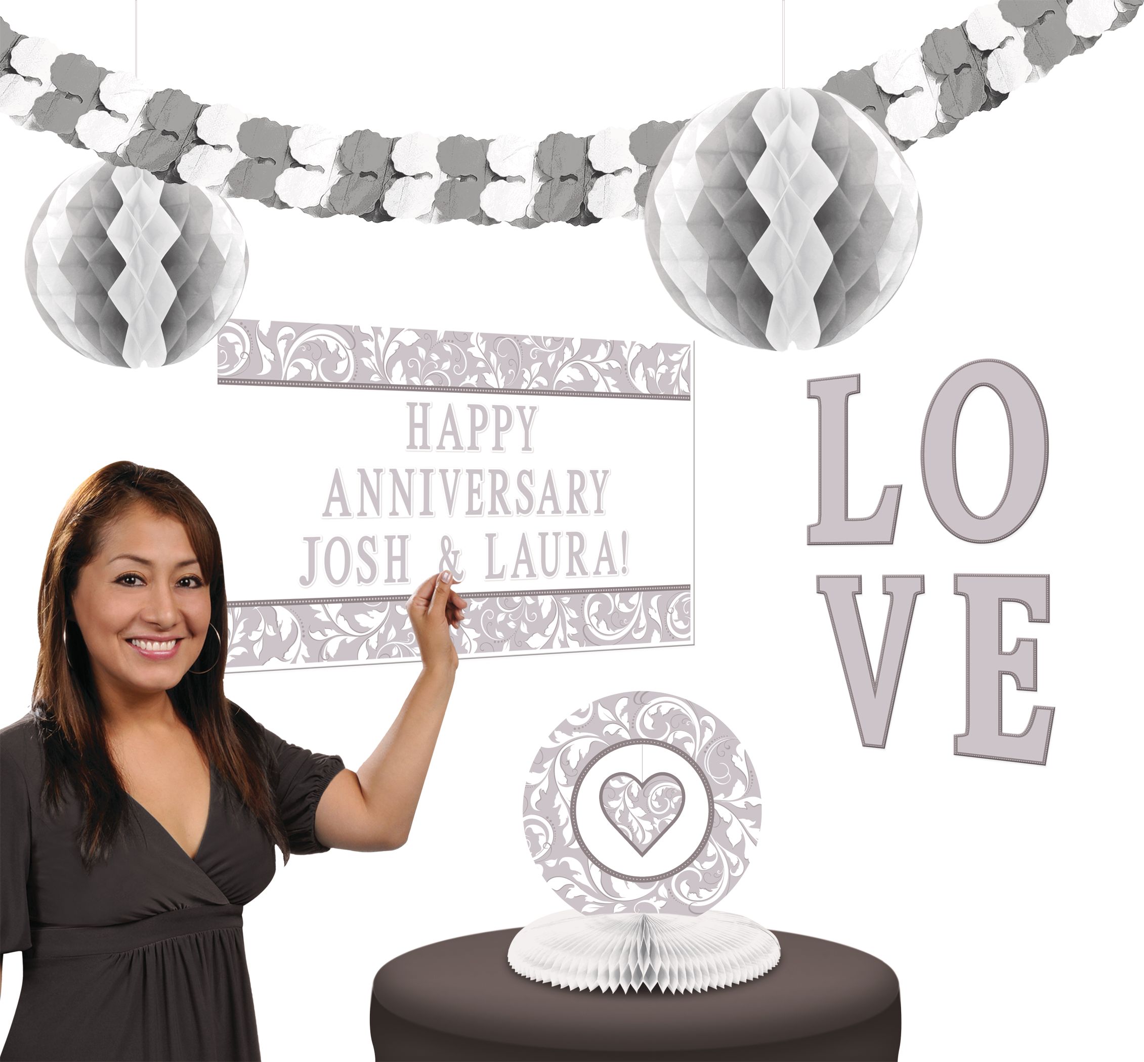 Personalized Silver Decorating Kit, 13-pc Composite_or_Mixed