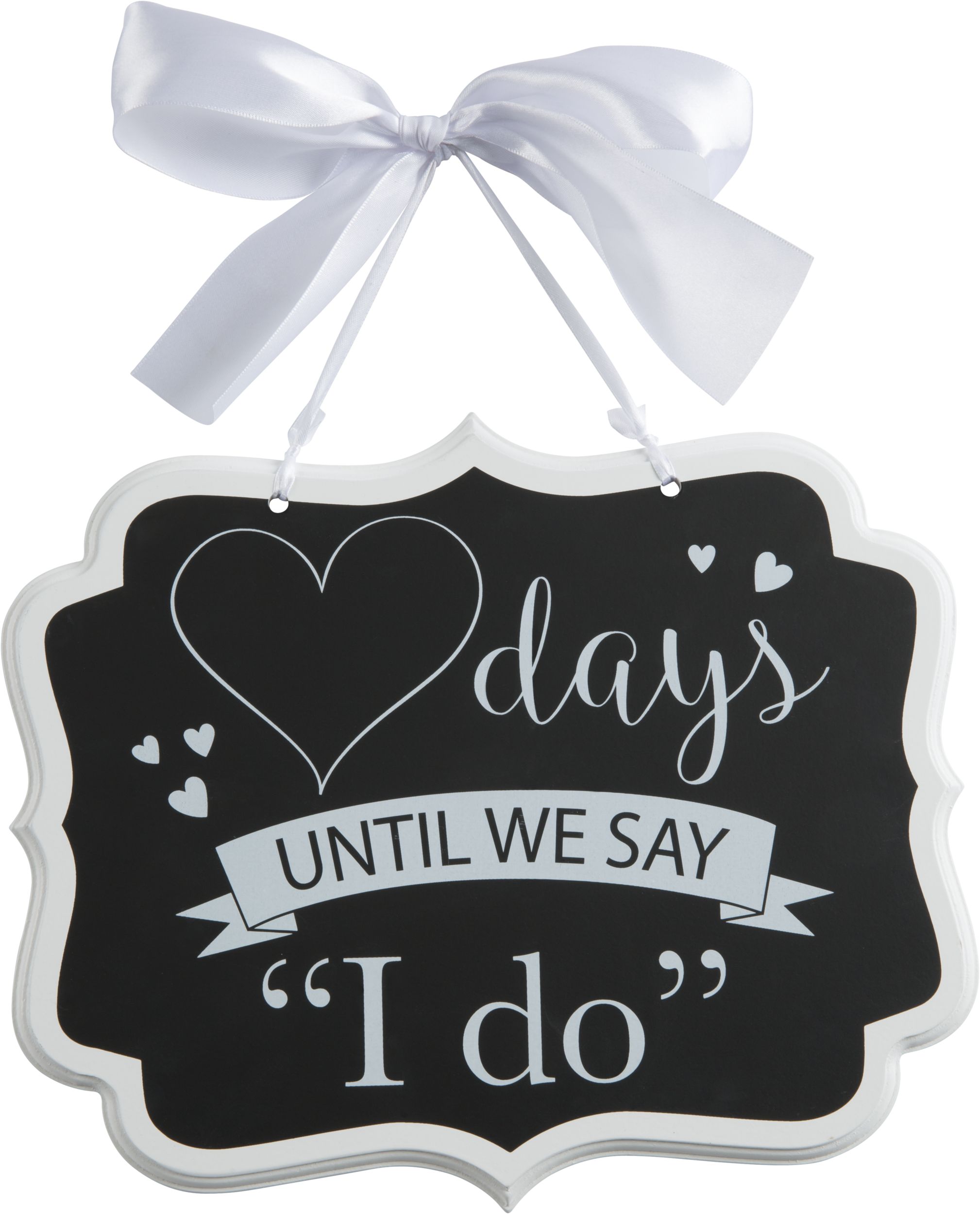 Wedding Countdown Chalkboard Sign