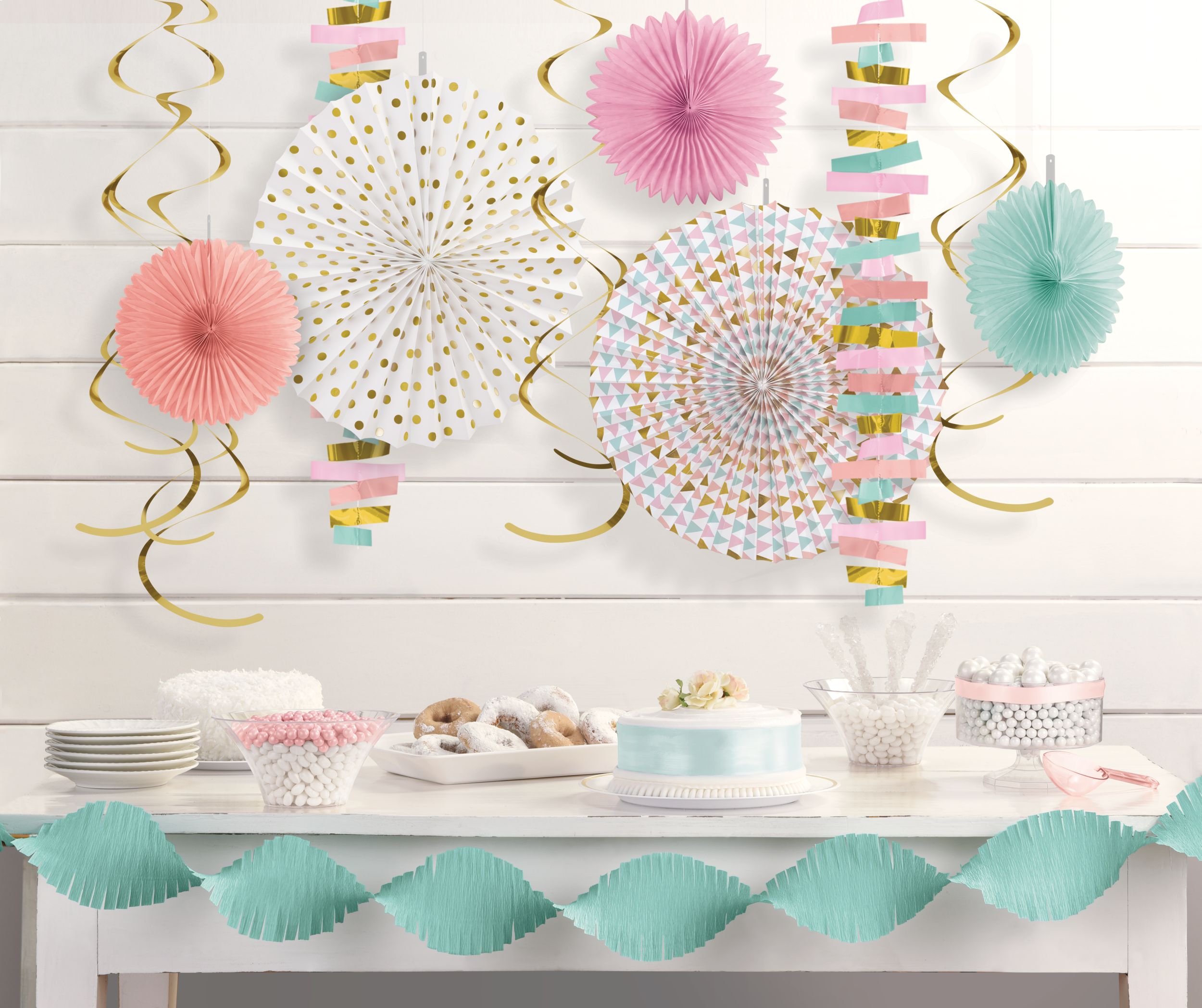 Décorations pastel et doré métallique, paq. 14 Composite_or_Mixed