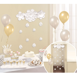 White Flower Doorway Curtain Composite_or_Mixed