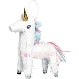 Décoration de pinata pour fête d'anniversaire, licorne magique, blanc Front_Angled_Left