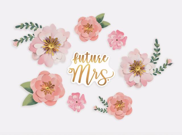 Découpes florales Mint to Be, paq. 8 Front_Flat