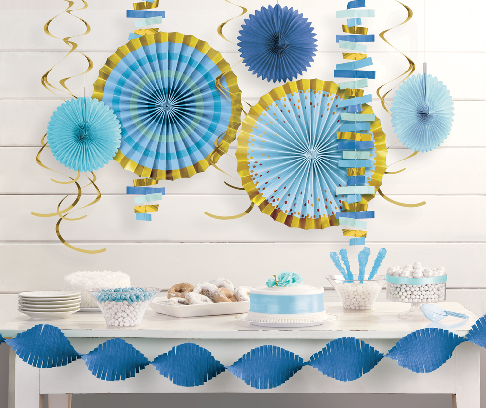 Metallic Gold Blue Room Decorating Kit, 14-pc | Canadian Tire