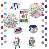 Décorations de salle pour 40e anniversaire, paq. 12 Composite_or_Mixed