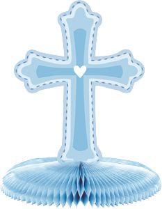 Blue Sweet Religious Room Decorating Kit, 10-pc Front_Flat