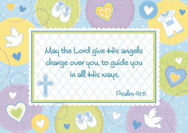 Blue Sweet Religious Room Decorating Kit, 10-pc Front_Flat