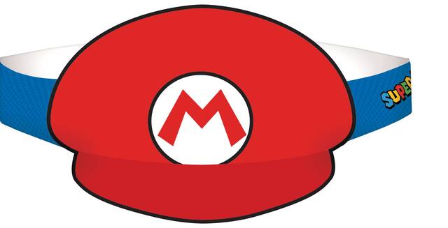 Serre-tête Mario et Luigi de Nintendo Super Mario Bros, rouge/vert, taille unique, paq. 8, accessoires à porter pour anniversaires Front_Elevated