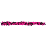 Feather Boa, Pink/Black Front_Flat