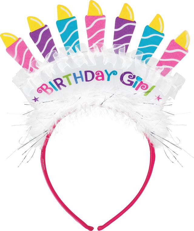 Birthday Girl Tiara Headband Front_Flat