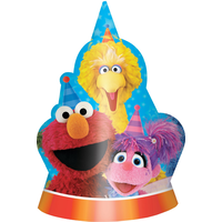 Sesame Street Birthday Party Hats, 8-pk Front_Flat