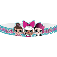 L.O.L. Surprise! Paper Tiara Crowns, Pink/Blue, One Size, 8-pk, Wearable Accessories for Birthdays Front_Elevated