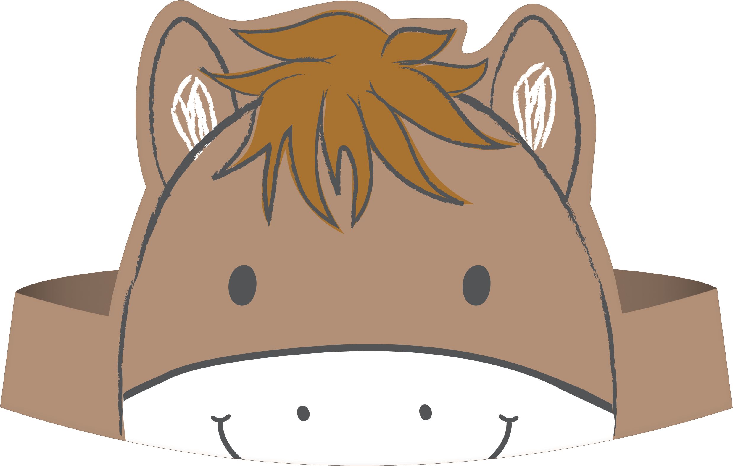 Friendly Farm Crowns for Birthday Parties,  8-pk Front_Flat