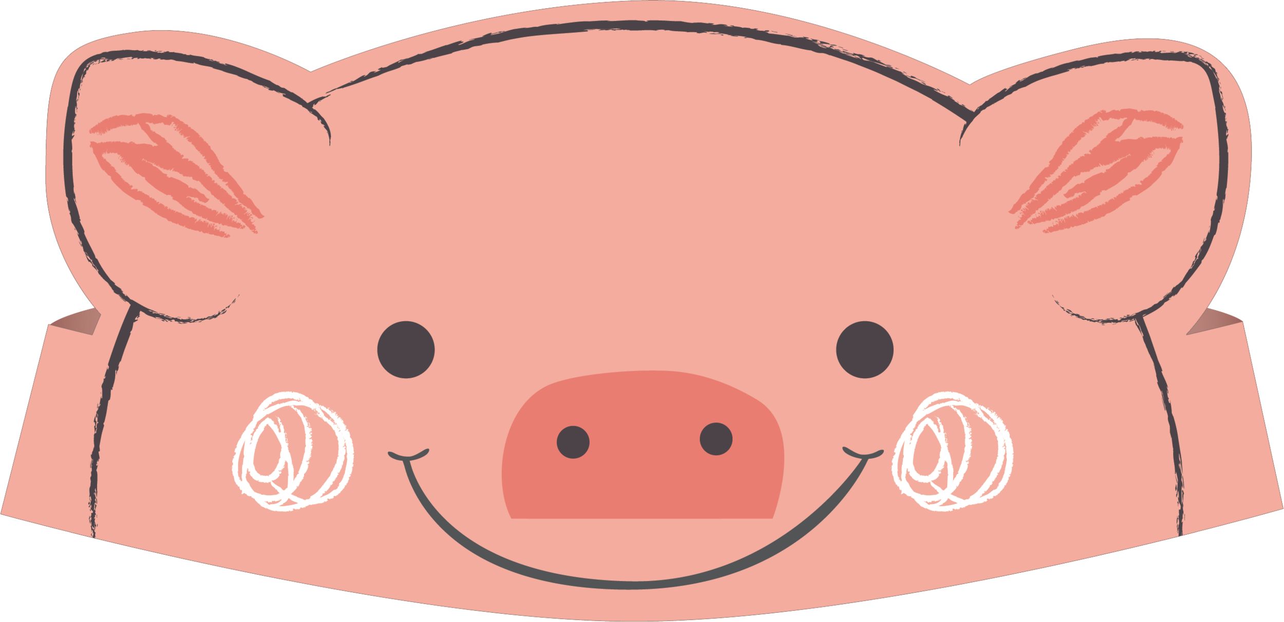 Friendly Farm Crowns for Birthday Parties,  8-pk Front_Flat