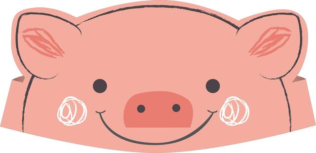 Couronnes pour fête d'anniversaire, ferme amicale, paq. 8 Front_Flat