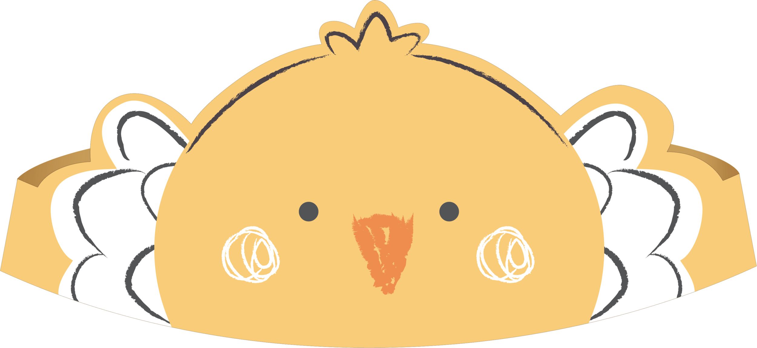 Friendly Farm Crowns for Birthday Parties,  8-pk Front_Flat