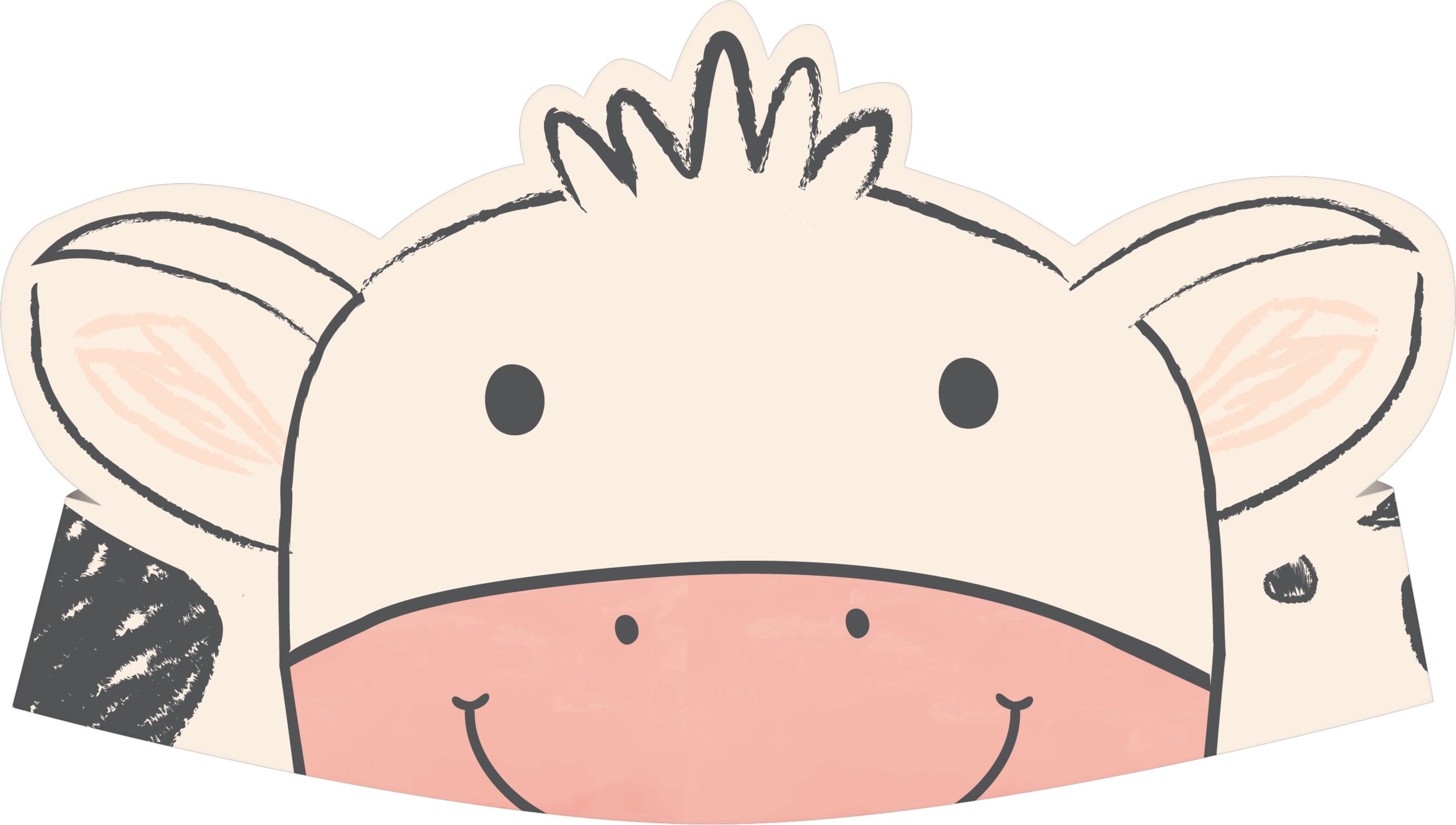 Friendly Farm Crowns for Birthday Parties,  8-pk Front_Flat