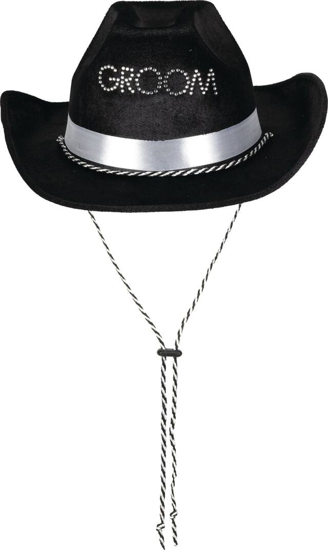 Groom Cowboy Hat Front_Flat