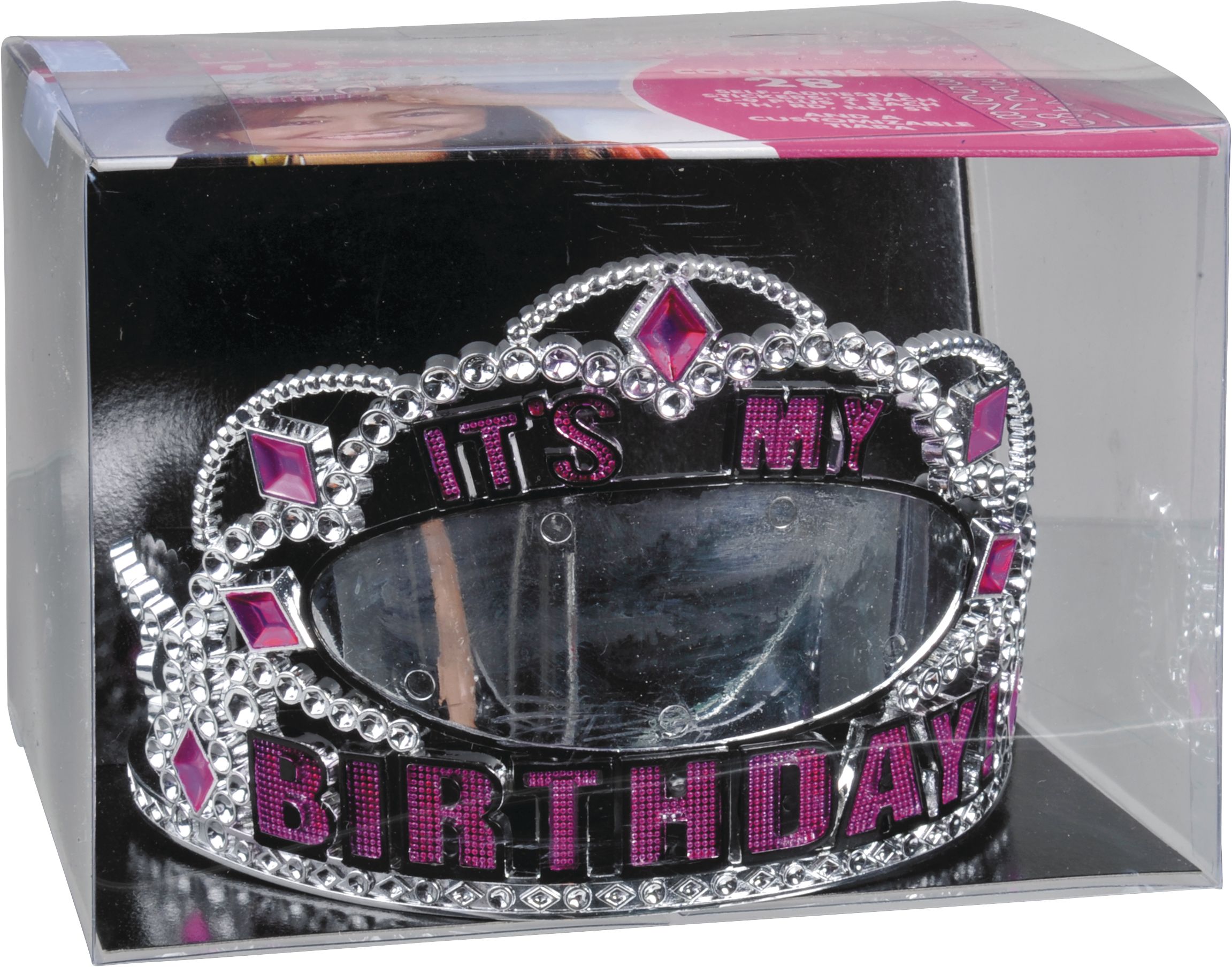 Personalized Pink Birthday Tiara Kit Front_Angled_Right