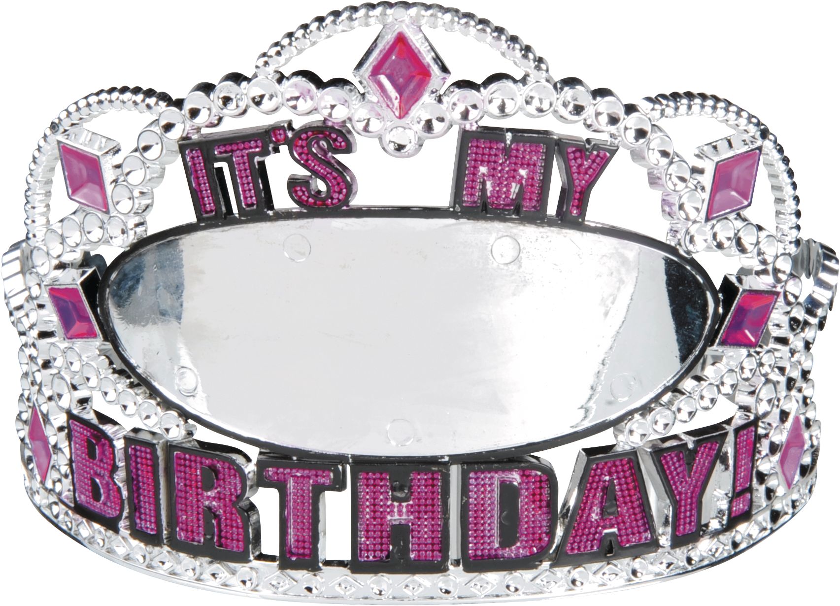 Personalized Pink Birthday Tiara Kit Front_Flat