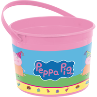 Peppa Pig Birthday Party Favour Container, Pink Front_Elevated