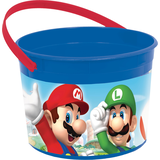 Super Mario Plastic Favour Container with Handle Front_Angled_Right