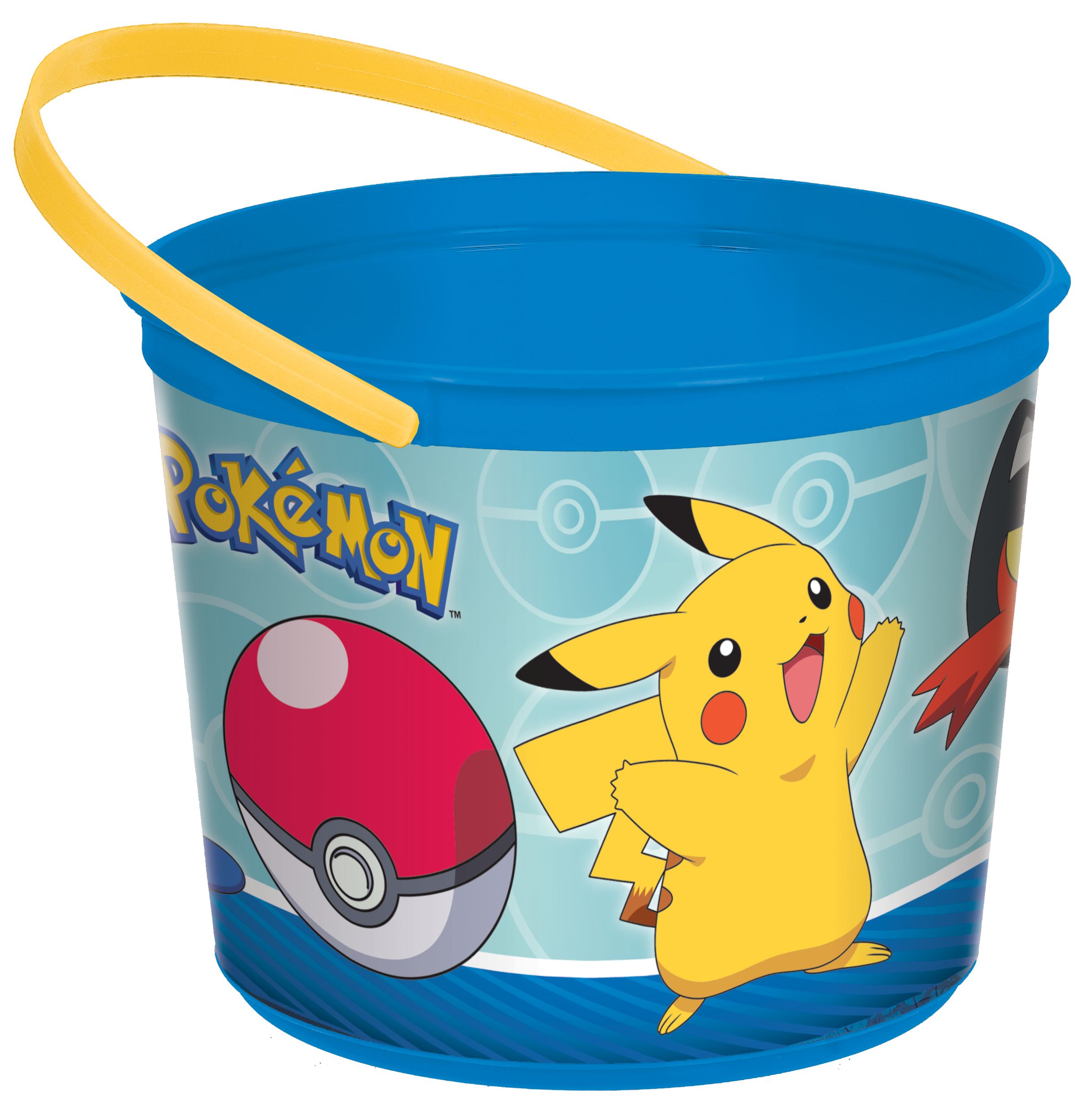 Pokémon Core Birthday Party Favour Plastic Container Front_Angled_Right