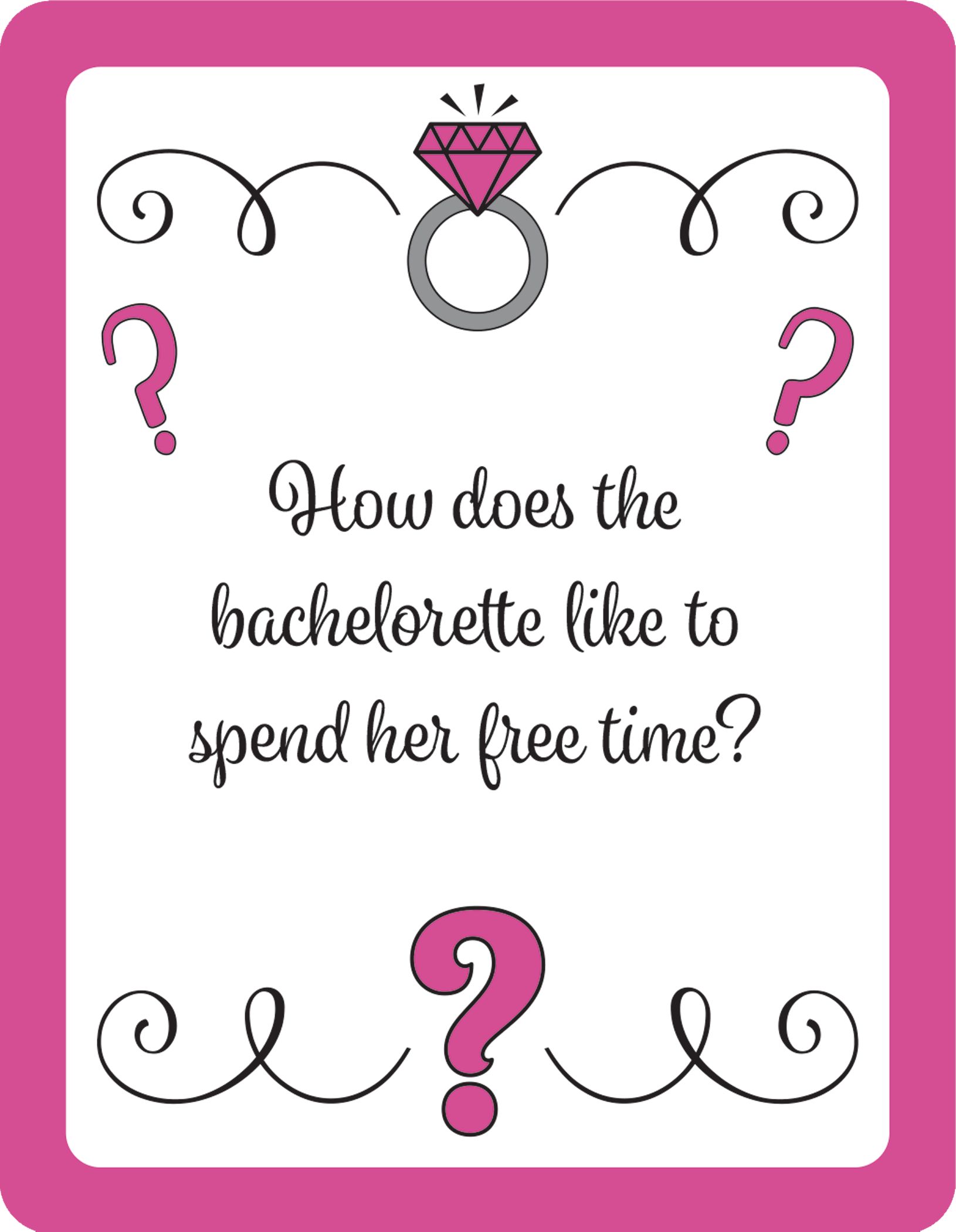 Team Bride How Well Do You Know the Bachelorette? Bachelorette Party Game Front_Flat