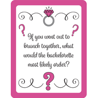 Jeu d'enterrement de vie de fille Équipe de la mariée À quel point connaissez-vous bien la future mariée? Front_Flat