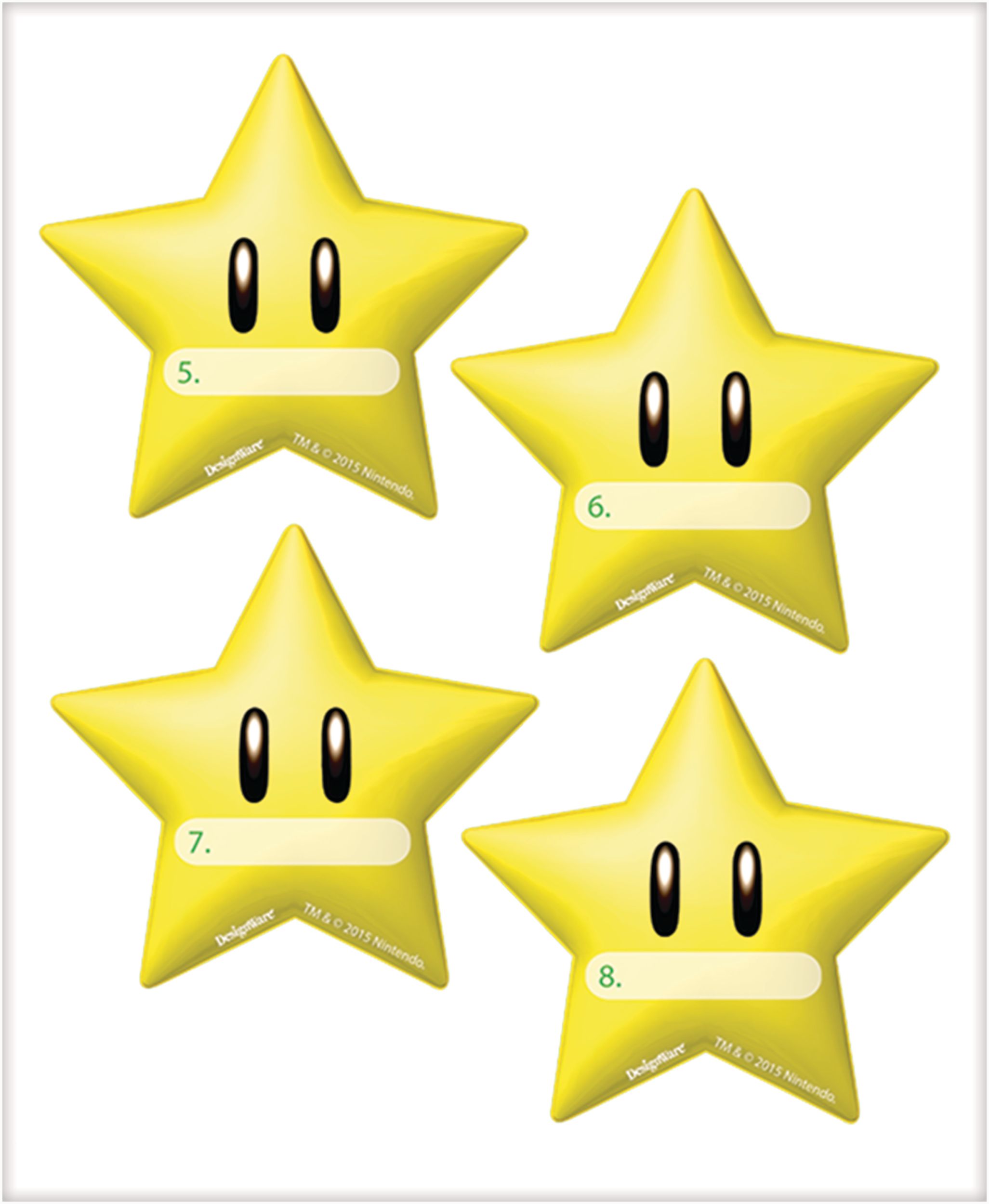 Super Mario Birthday Party Game Front_Flat