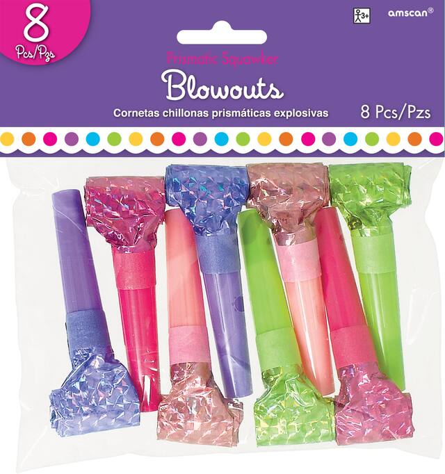 Prismatic Pastel Squawker Blowouts, 8-pk Front_Flat