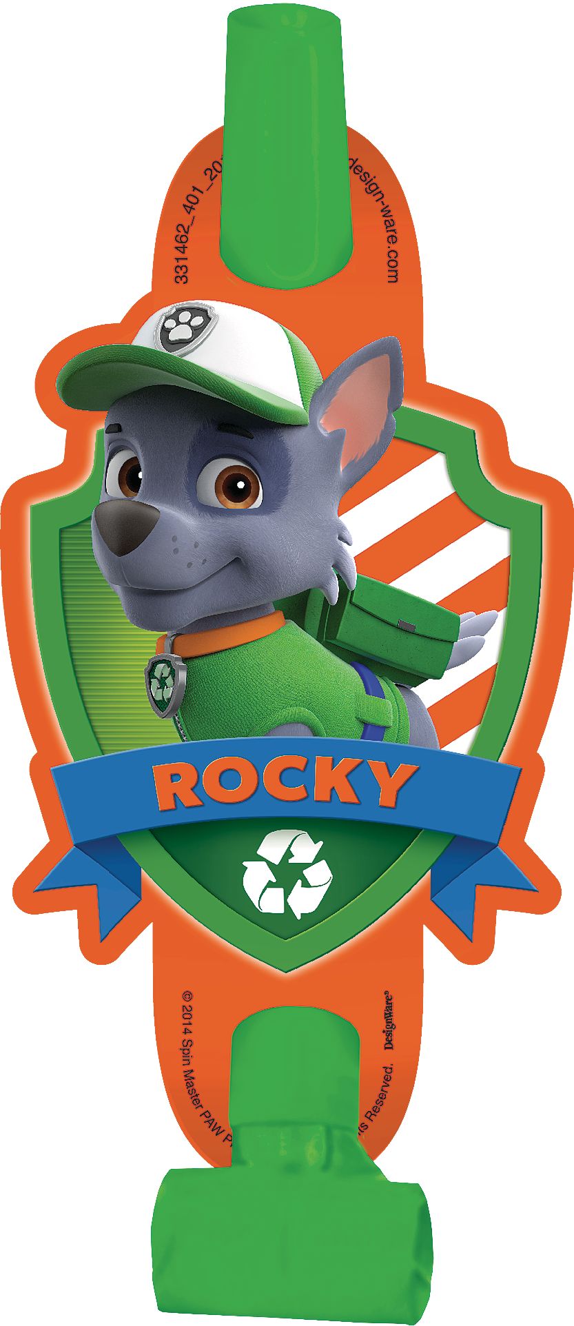 Mirlitons pour fête d'anniversaire Nickelodeon Pat'Patrouille, rouge/bleu, 5 po, paq. 8 Front_Flat