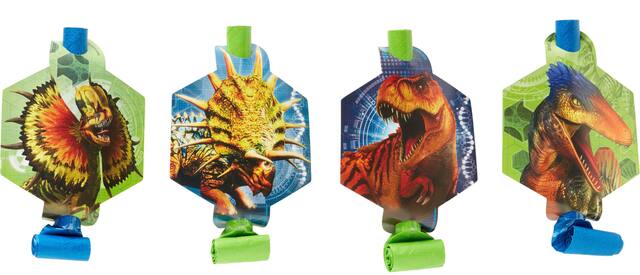 Jurassic World Birthday Party Paper Blowouts, 8-pk Front_Flat