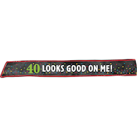 Milestone 40th Birthday Party Sash Front_Flat