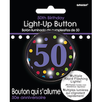Macaron clignotant étape 50e anniversaire Front_Flat