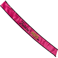 "Future Mrs." Sassy Bride Sash, Pink, One Size, Wearable Accessory for Wedding Shower/Bachelorette Party Front_Flat