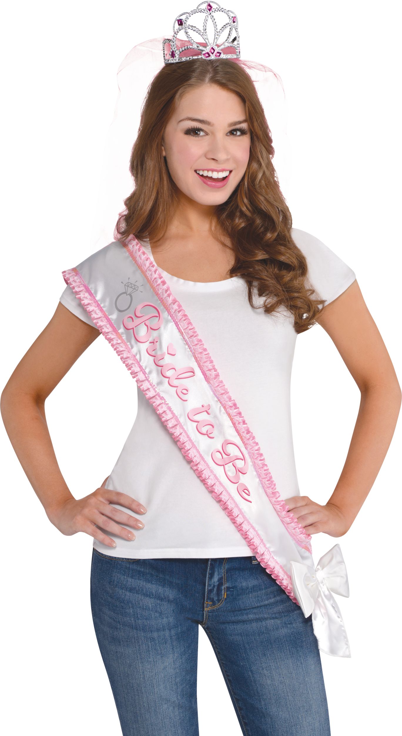 Classy Bride Sash Deluxe Front_Flat
