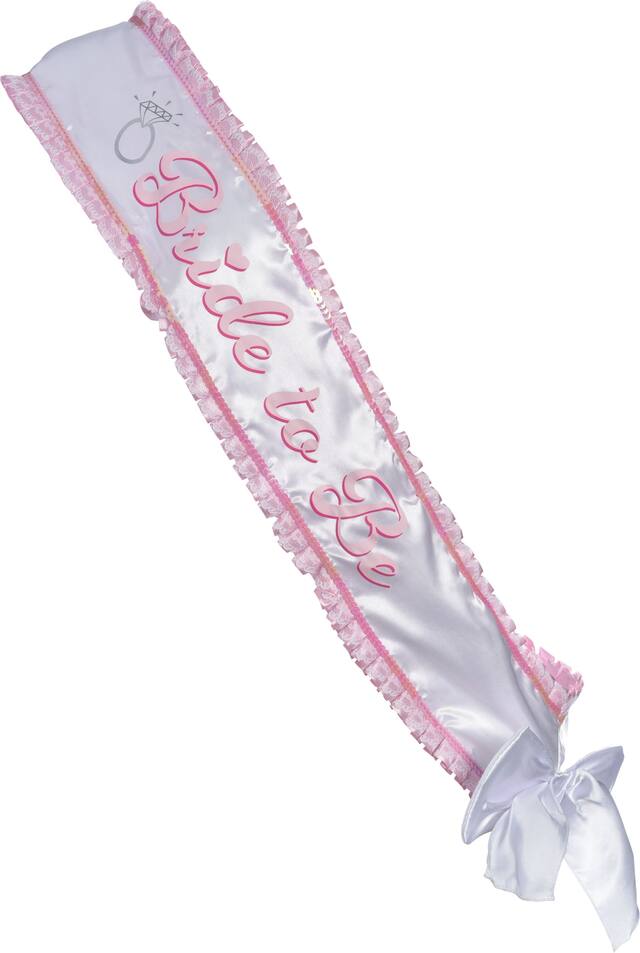Classy Bride Sash Deluxe Front_Flat