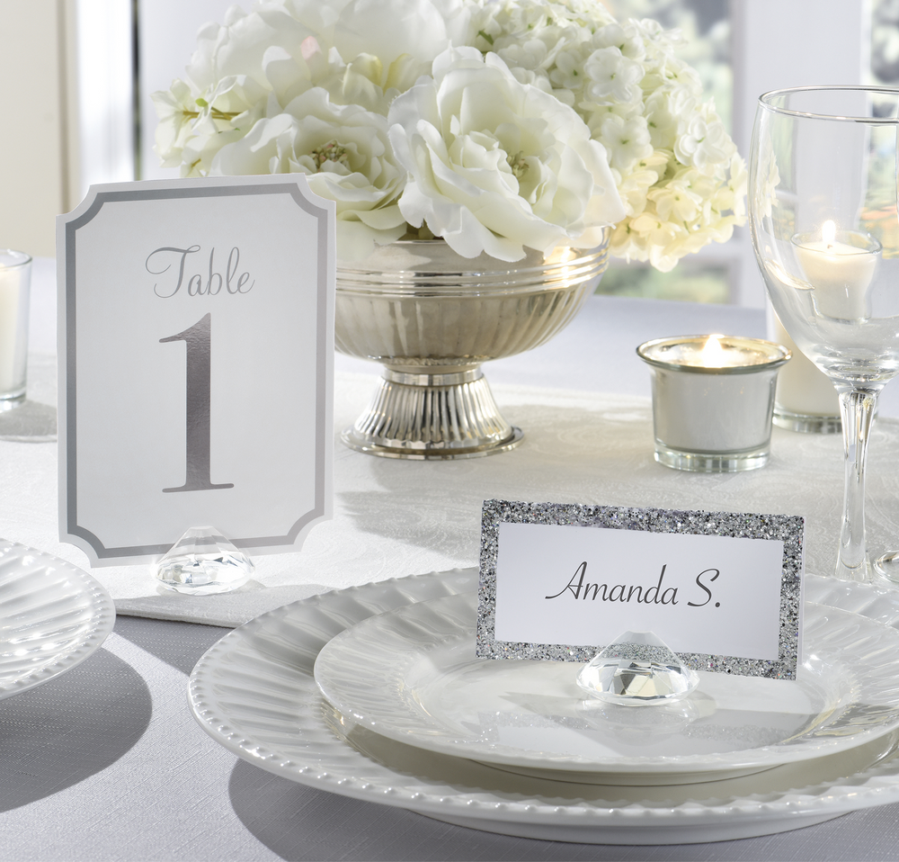 Clear place card holders new arrivals