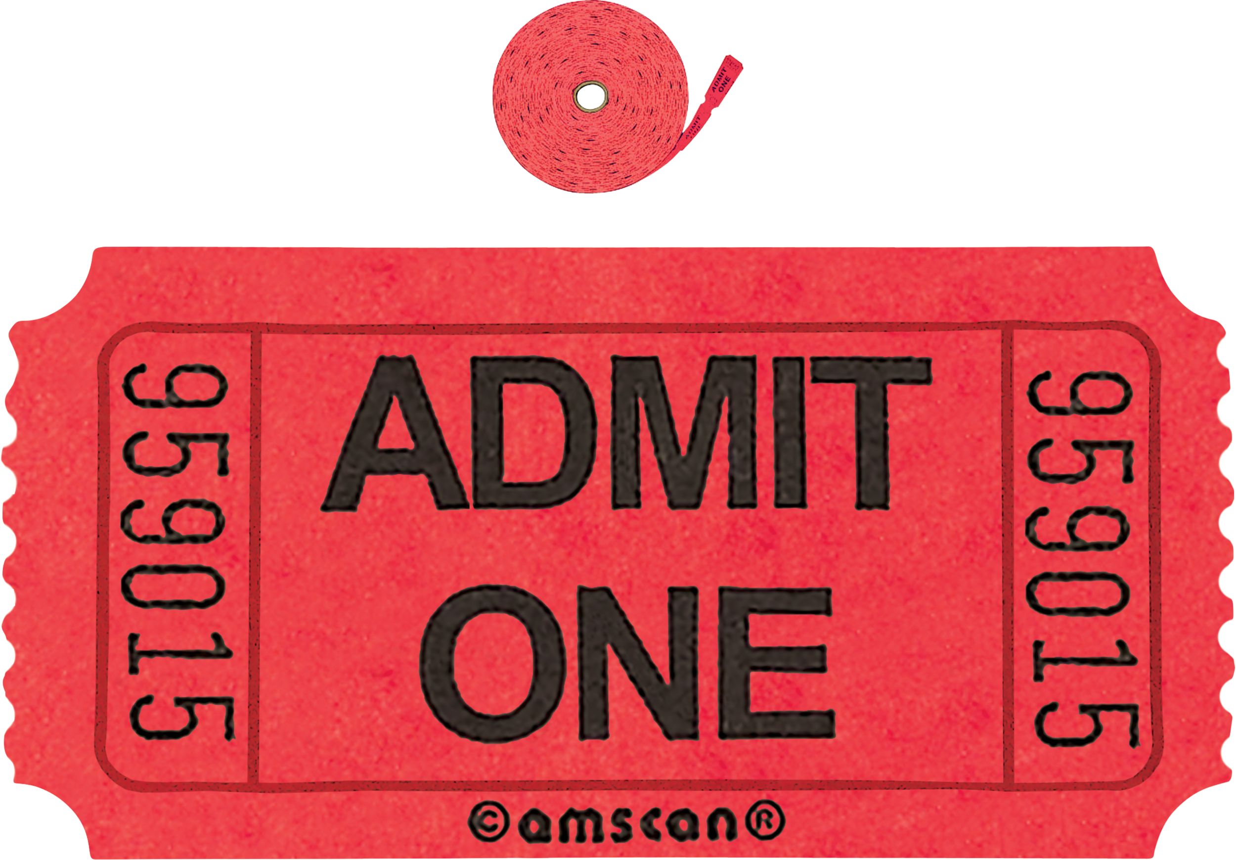 TCKET ROLL B ADMIT 1