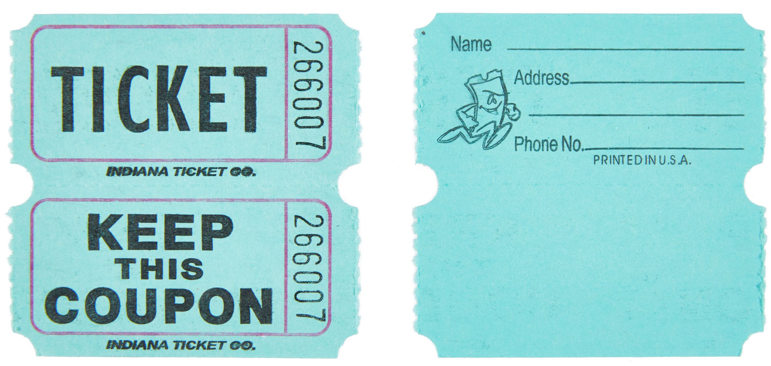 Rouleau double de billets de tirage, paq. 2000 Composite_or_Mixed