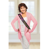 Happy Retirement "Retired and Fabulous" Sash, Black Multi-Coloured, One Size, Wearable Accessory for Retirement Front_Flat