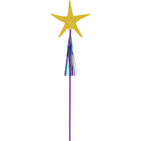 Baguettes scintillantes étoile de mer pour cadeaux-surprises d'anniversaire, paq. 6 Overhead_Flat