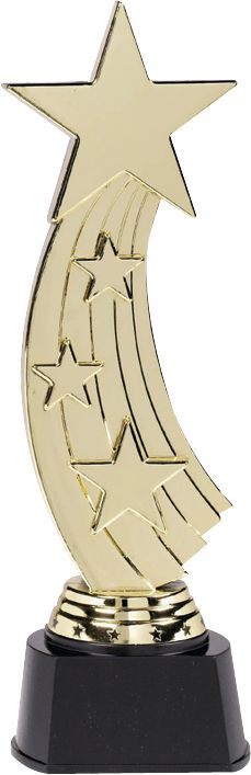 Hollywood Star Award Trophy, Gold, for Movie/Awards/Oscar Party Front_Flat