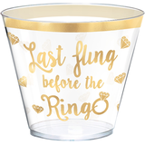 Metallic Bachelorette Party Plastic Cups, 30-pk Front_Elevated