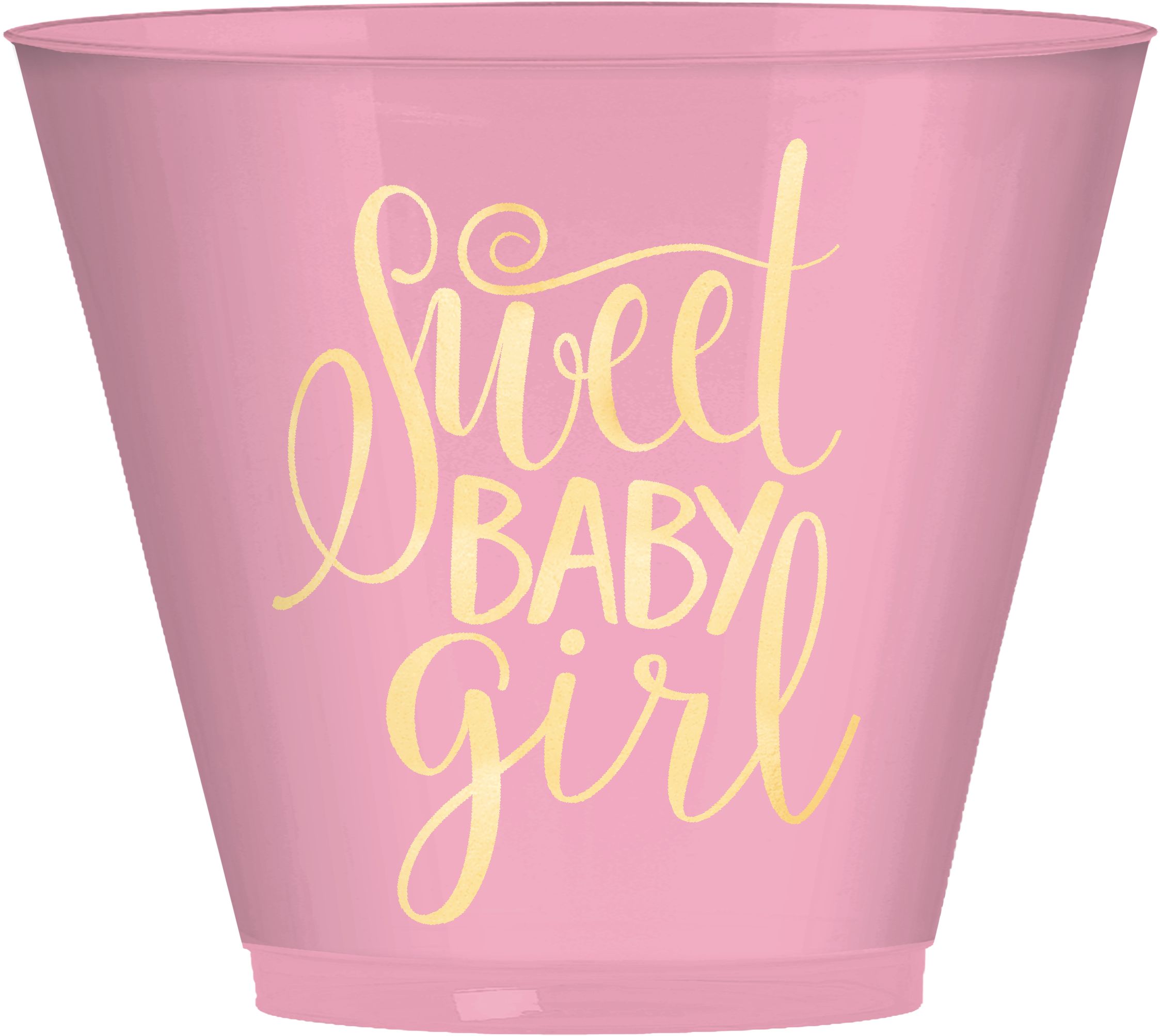 Gobelets Sweet Baby Girl, doré métallisé, paq. 30 Front_Elevated
