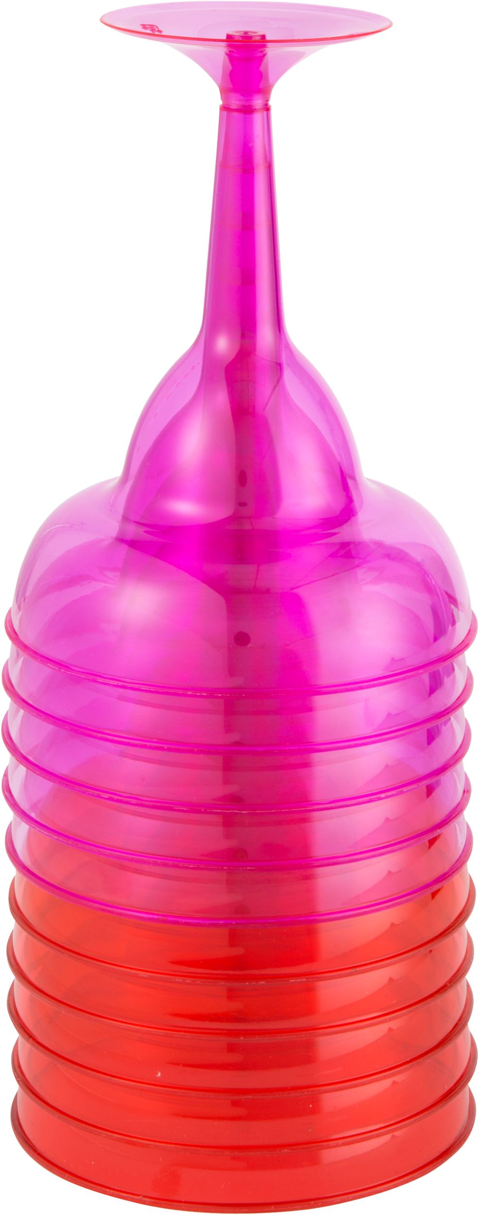 Plastic Reusable Margarita Glasses, Pink, 10-oz, 20-pk, for Summer Party Front_Flat