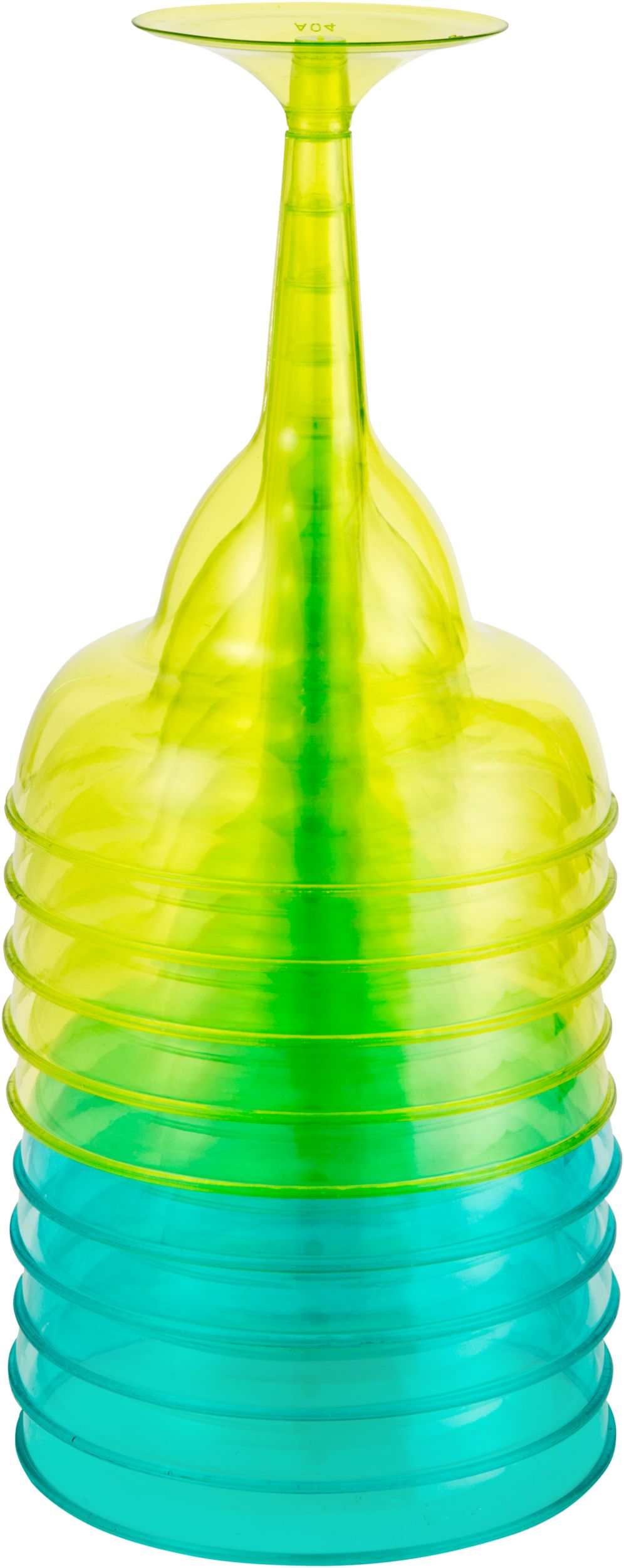 Plastic Reusable Margarita Glasses, Pink, 10-oz, 20-pk, for Summer Party Front_Flat