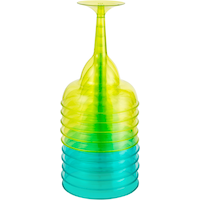 Plastic Reusable Margarita Glasses, Pink, 10-oz, 20-pk, for Summer Party