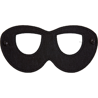 Disney Pixar The Incredibles Felt Eye Masks, Black, One Size, Wearable Costume Accessory for Halloween Overhead_Flat